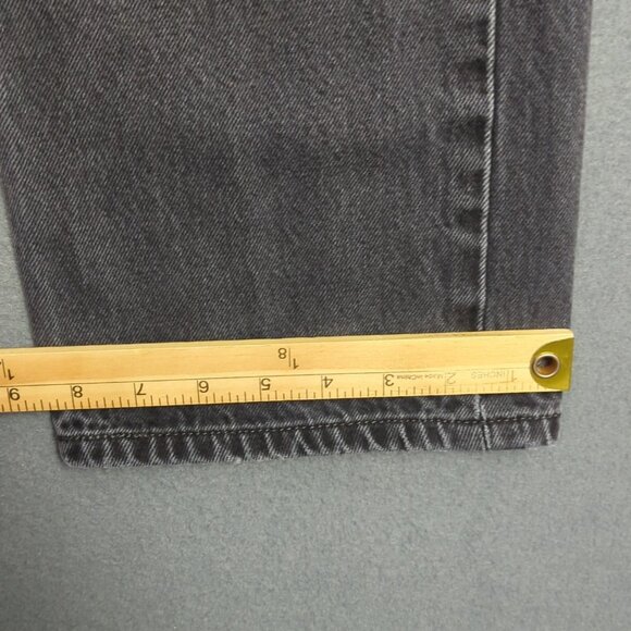 Levi's Jeans Mens 34x32 Fits 30x29 Black 501 Straight Button Fly Classic Fit Y2K - Picture 8 of 12